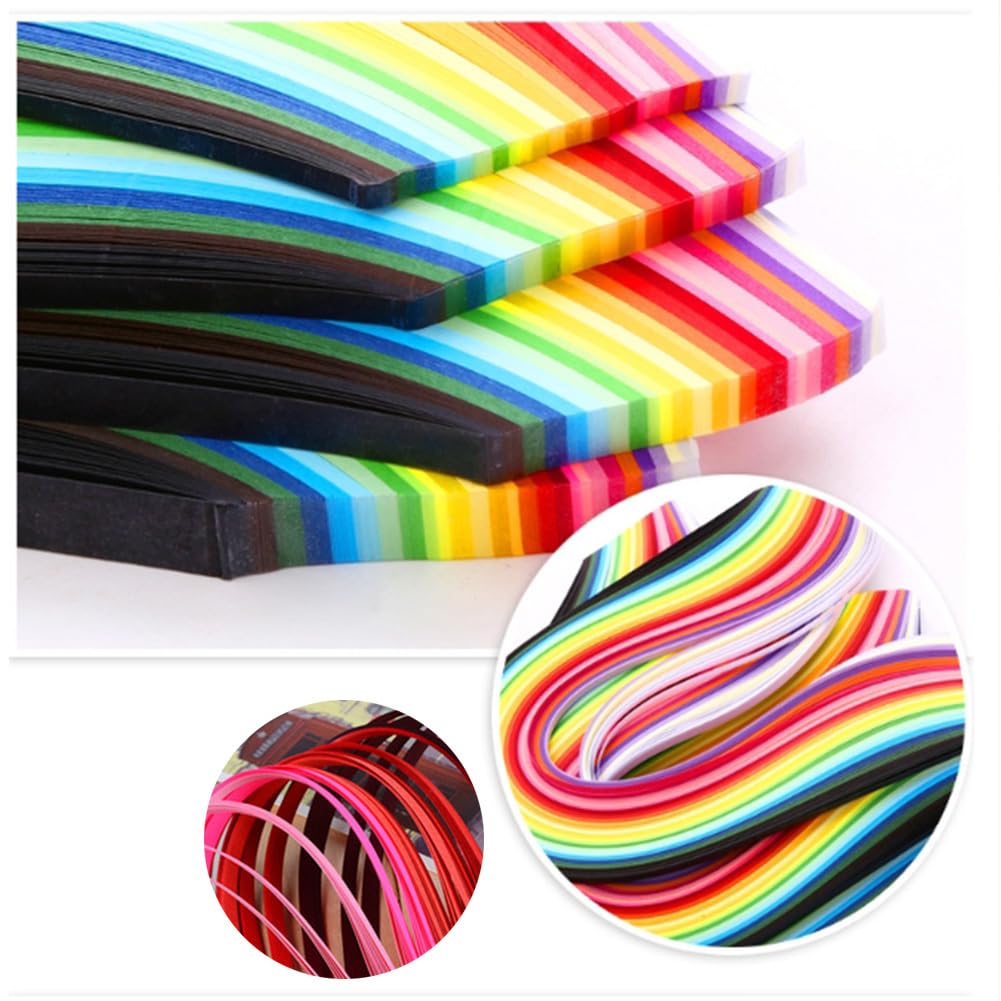 Paper Quilling 800 pasków papierowych do majsterkowania, dekoracja