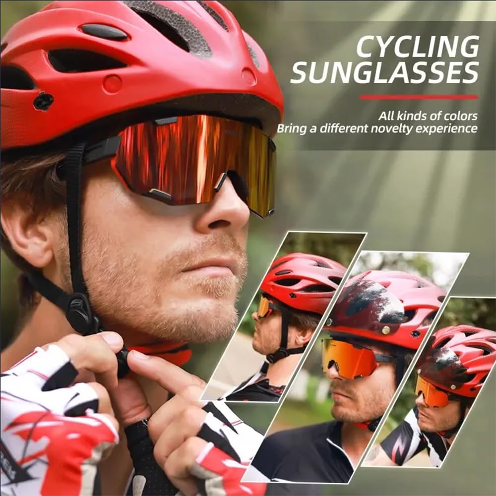 Lunettes De Cyclisme Photochromiques Lunettes De Soleil Polarisées pour Vélo Sports Cyclisme Running Driving Fishing Glasses