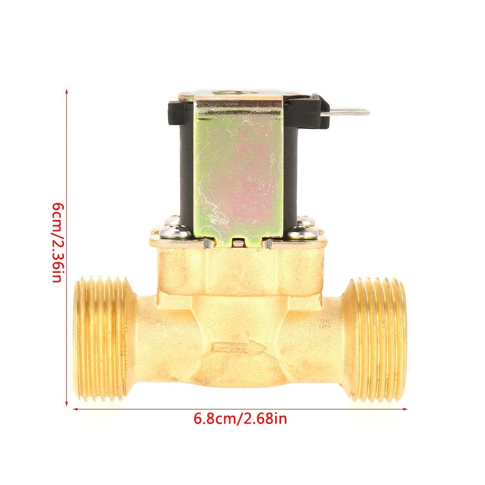 BACOENG 12V DC 1/4 Elettrico elettrovalvola Ottone normalmente chiuso