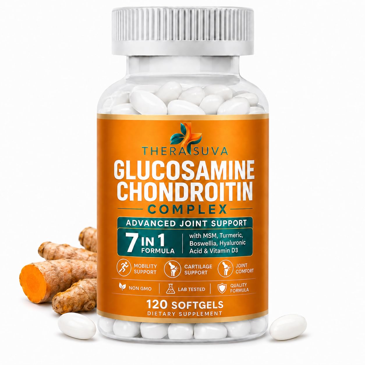 Glucosamine Chondroitin Complex + MSM + Turmeric + Boswellia Supplement