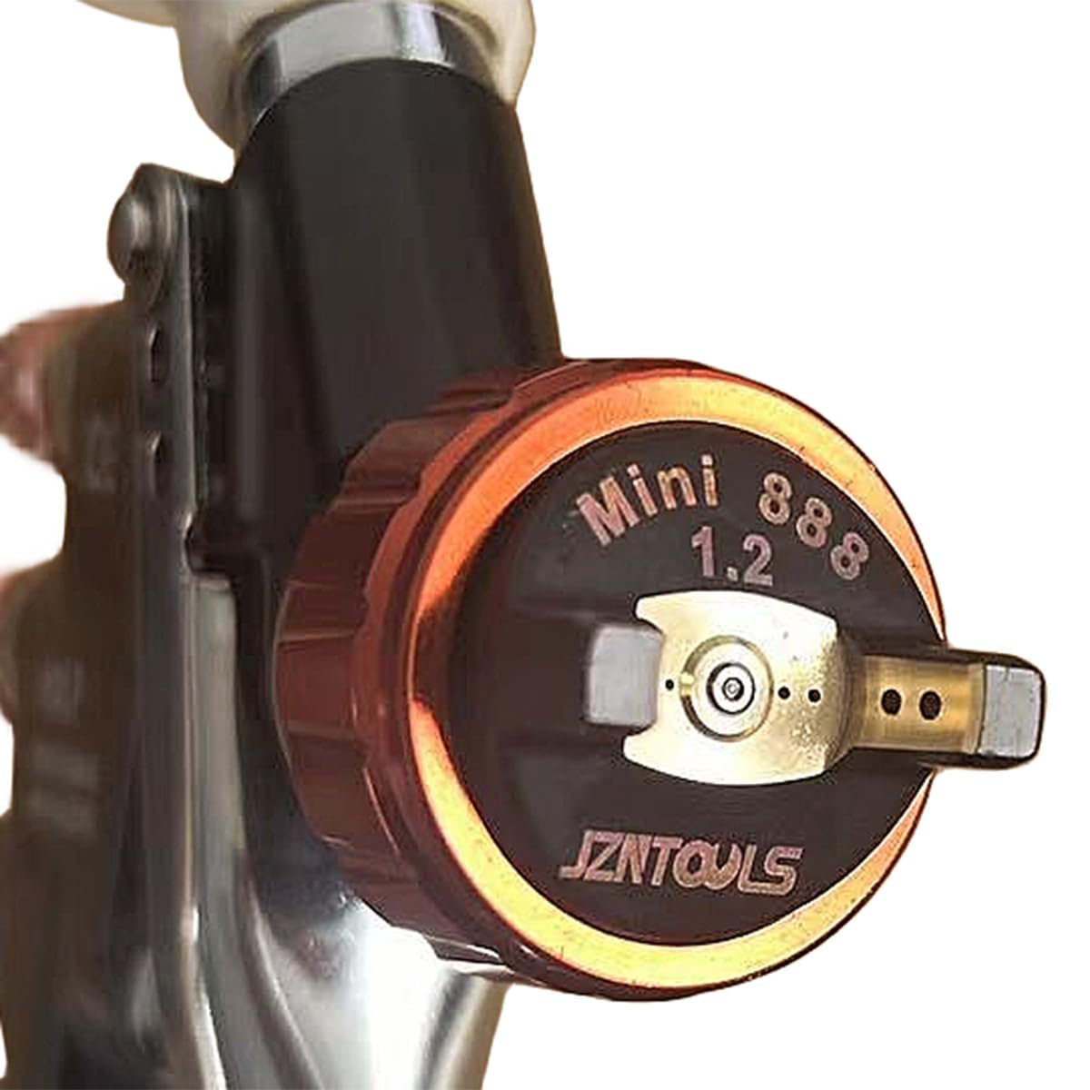 Mini pistola pulverizadora HVLP con taza de 250 cc, herramienta neumática profesional de pintura de aire para reparación de automóviles, kit de pintura con 3 boquillas (0,8/1,0/1,2 mm)