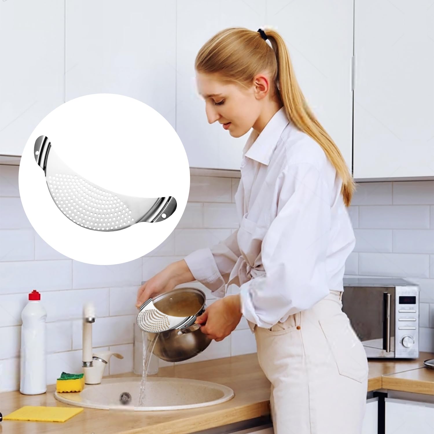 Colino in acciaio inox Kitchen Line, diametro 240 mm - Hendi 535103