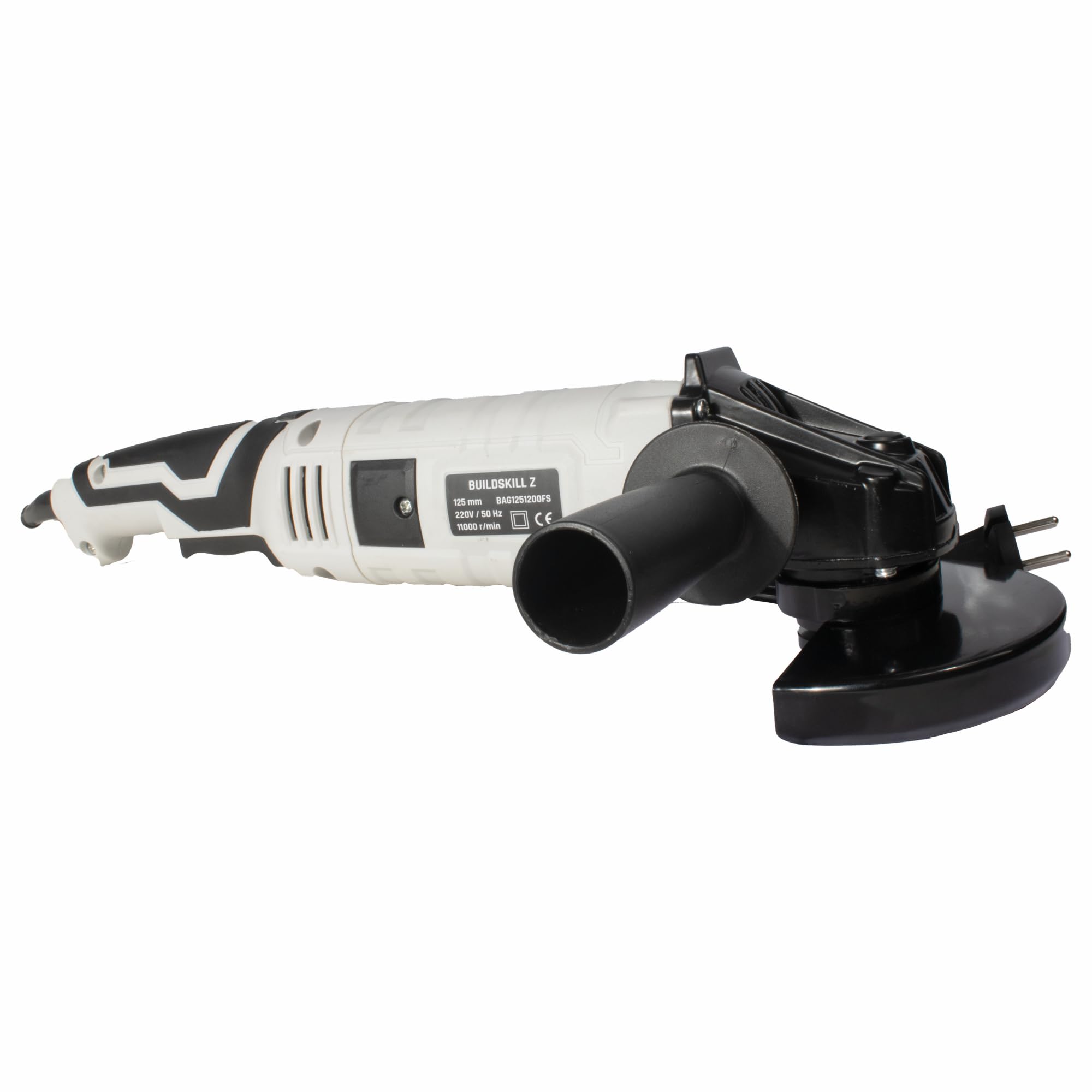Buildskill Electric Grinder 1200W - Angle Grinder with Fixed Speed, 125mm Blade, Tool-Free Guard, Soft Grip Handle, Continuous Button, Safety Design for Construction & Woodworking (B0CGDH6V42) Amazon Price History, Amazon Price Tracker