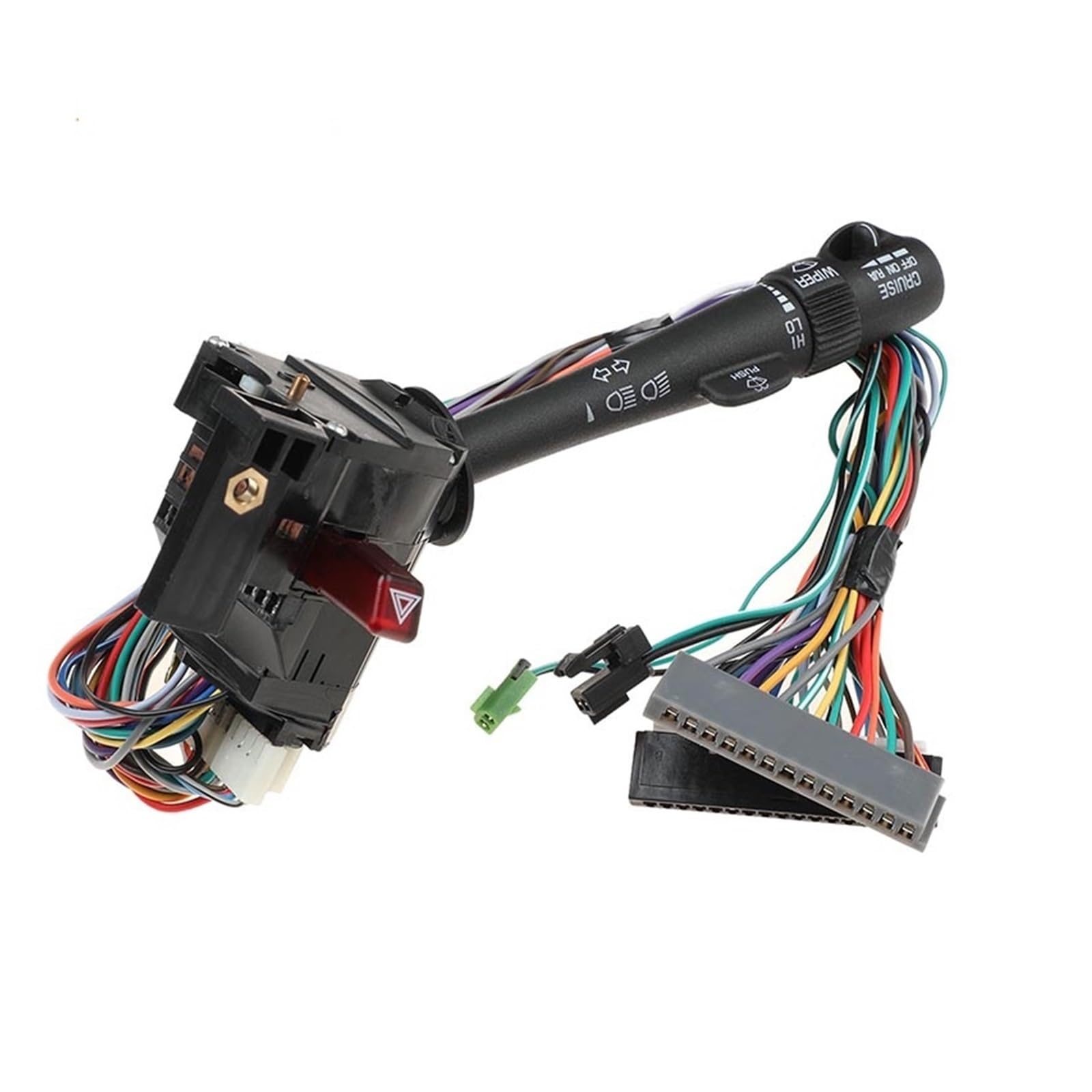 NEGRO Palanca de señal de giro del brazo del limpiaparabrisas compatible con el interruptor for GMC, GM, 26010837 26062270 26083635 interruptor de combinación multifunción Palanca de intermitentes del