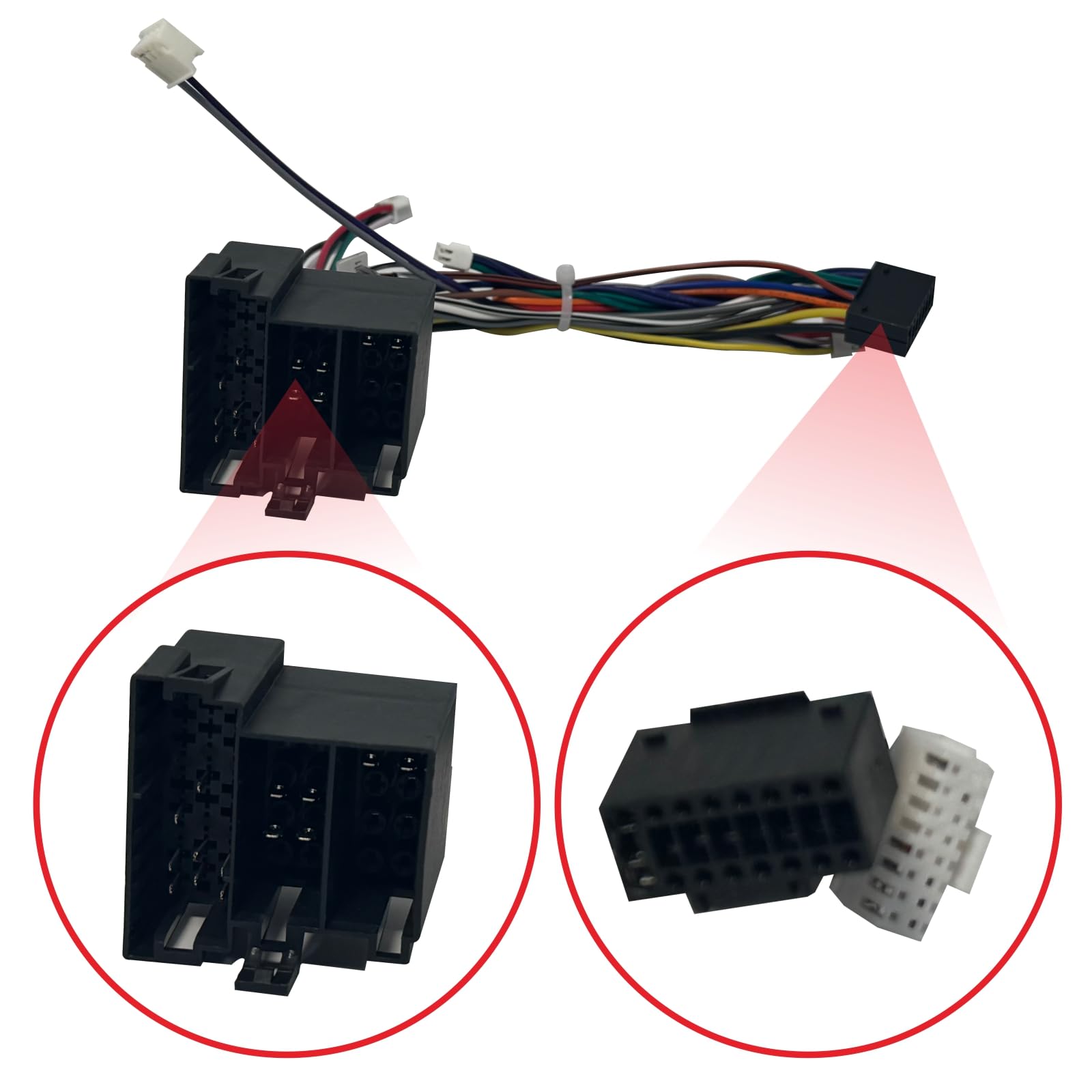 Adattatore Radio Auto Anschluss per Audi A4 S4 RS4 2002-2008 e Audi A3 S3 RS3 2003-2012, Risolve il problema dell'assenza di suono dagli altoparlanti posteriori