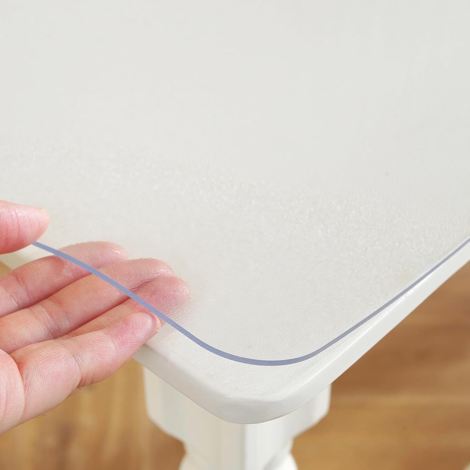 Sous-main transparent en PVC de 2 mm pour tables en verre et salle à manger, meubles, plans de travail et toutes les surfaces, grande taille 140 x 360 cm, solution de couverture