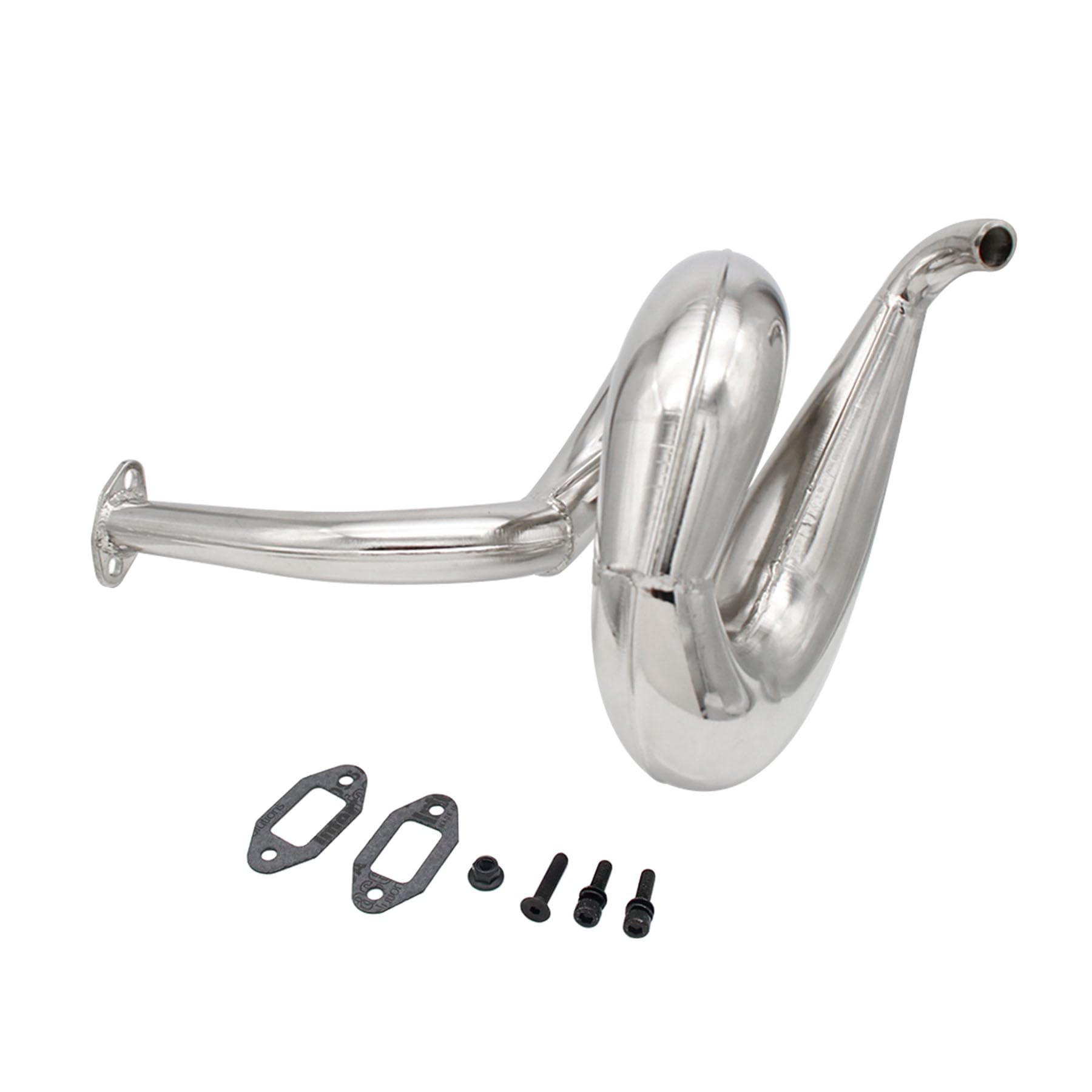 FLMLF Metal Exhaust Pipe Kit For 1/5 Rc HPI ROFUN ROVAN Km BAJA 23CC 26CC 29CC 30.5CC 32CC 36CC 38CC 45CC Engines Parts