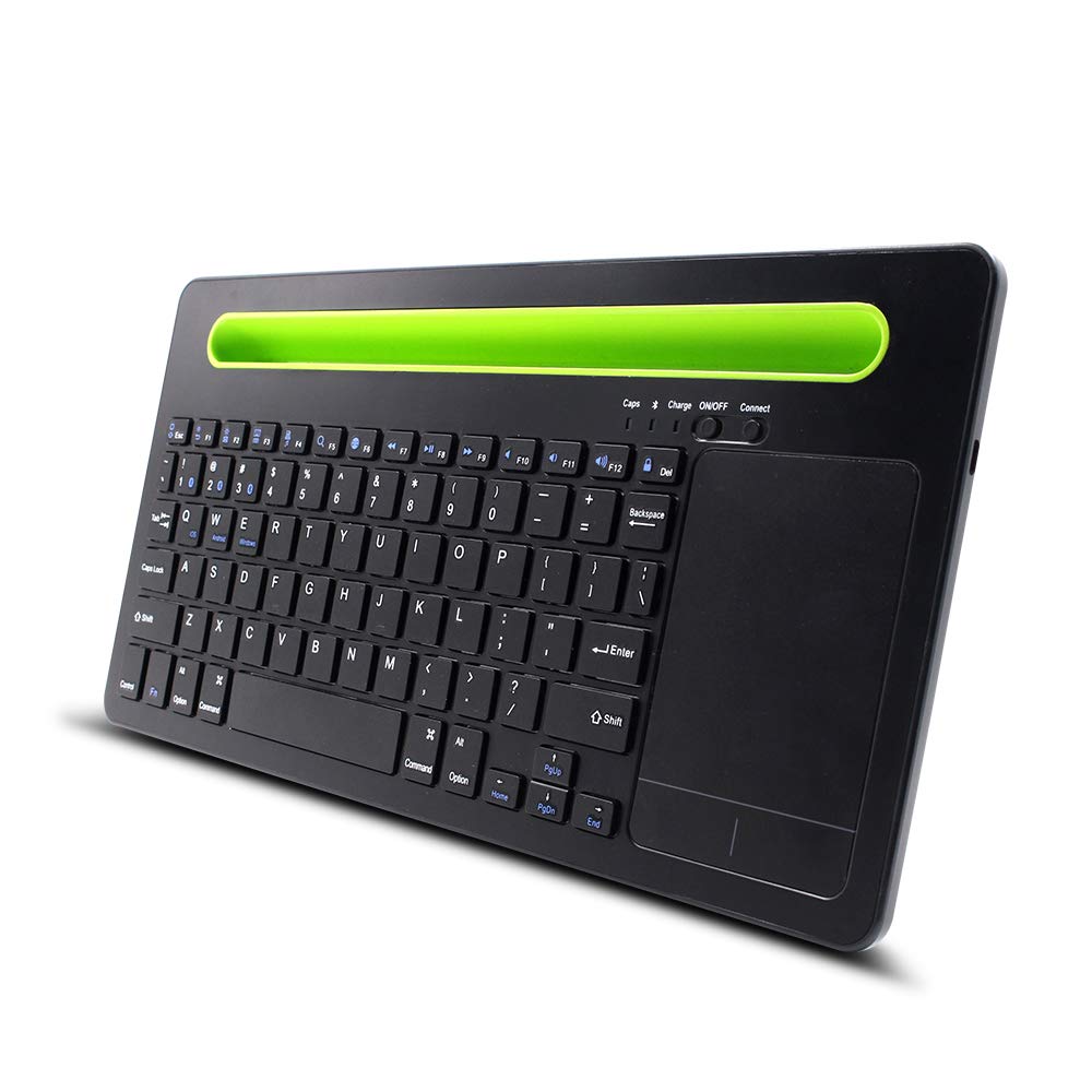 HDWR TyperCLAW BM110 klawiatura z touchpadem, Bluetooth 3.0, stojak na telefon lub tablet, multi-parowanie, tryb trójkanałowy, cicha praca, energooszczędna, typerCLAW BM110