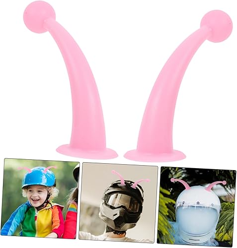 Miniatura 6 de INOOMP 1 par de llaves de cable solar Cascos tentáculos casco antena adorno silicona abeja moto casco accesorios casco adhesivo tentáculos