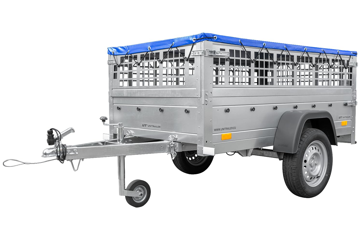 UNITRAILER Pkw Anhänger Garden Trailer 200 Kipp, 750kg, Laubgitter