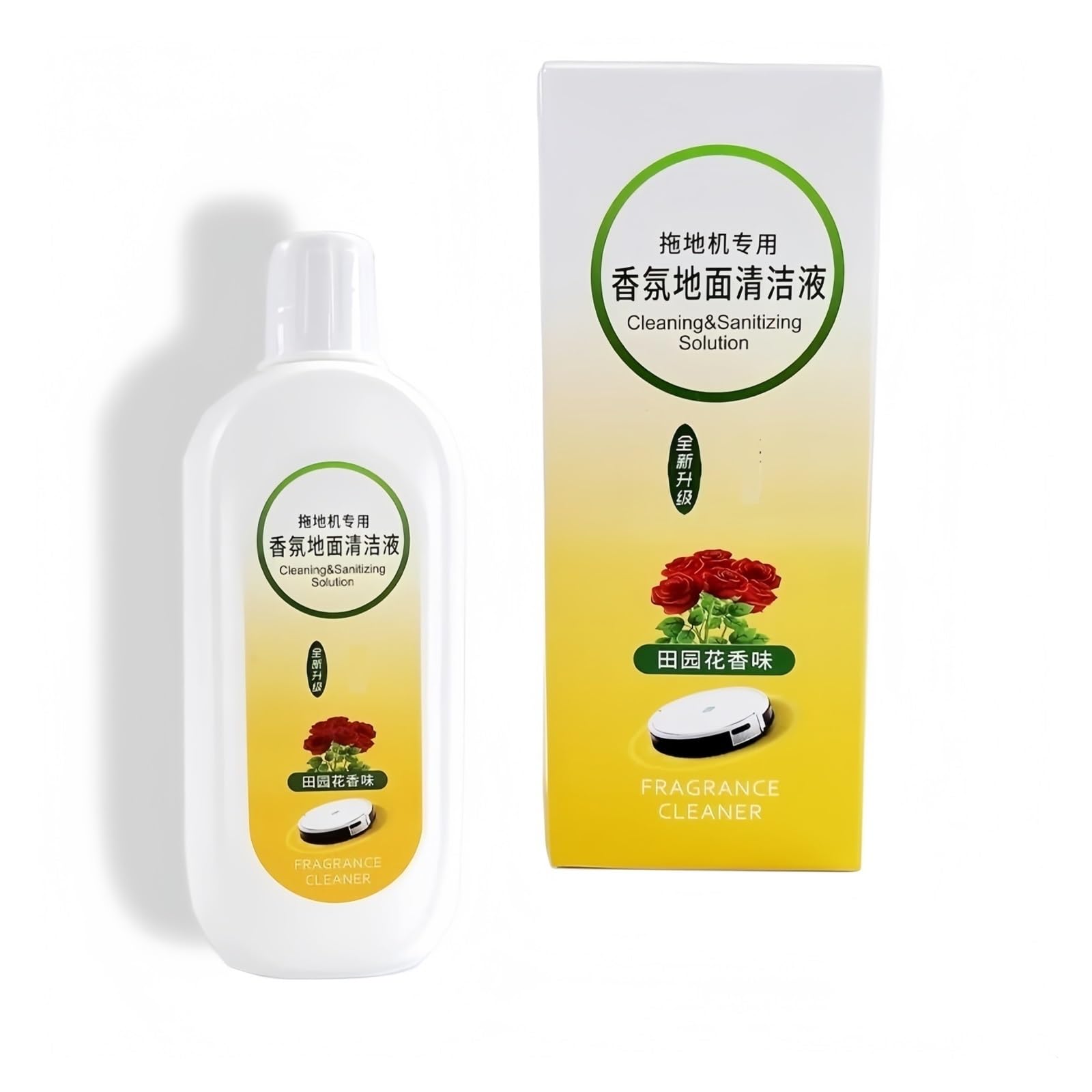 Soluzione detergente profumata al profumo di Provenza, compatibile con l'aspirapolvere robot Tineco, detergente liquido for pavimenti in legno, piastrelle, laminato, formula concentrata.(2pcs 500ML)