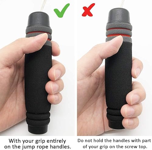 Miniatura 5 de Benvo - Cuerda de saltar sin cuerda con peso para crossfit, cuerda de saltar para dobles, ejercicio, WOD, boxeo, MMA Beachbody Training Fitness,