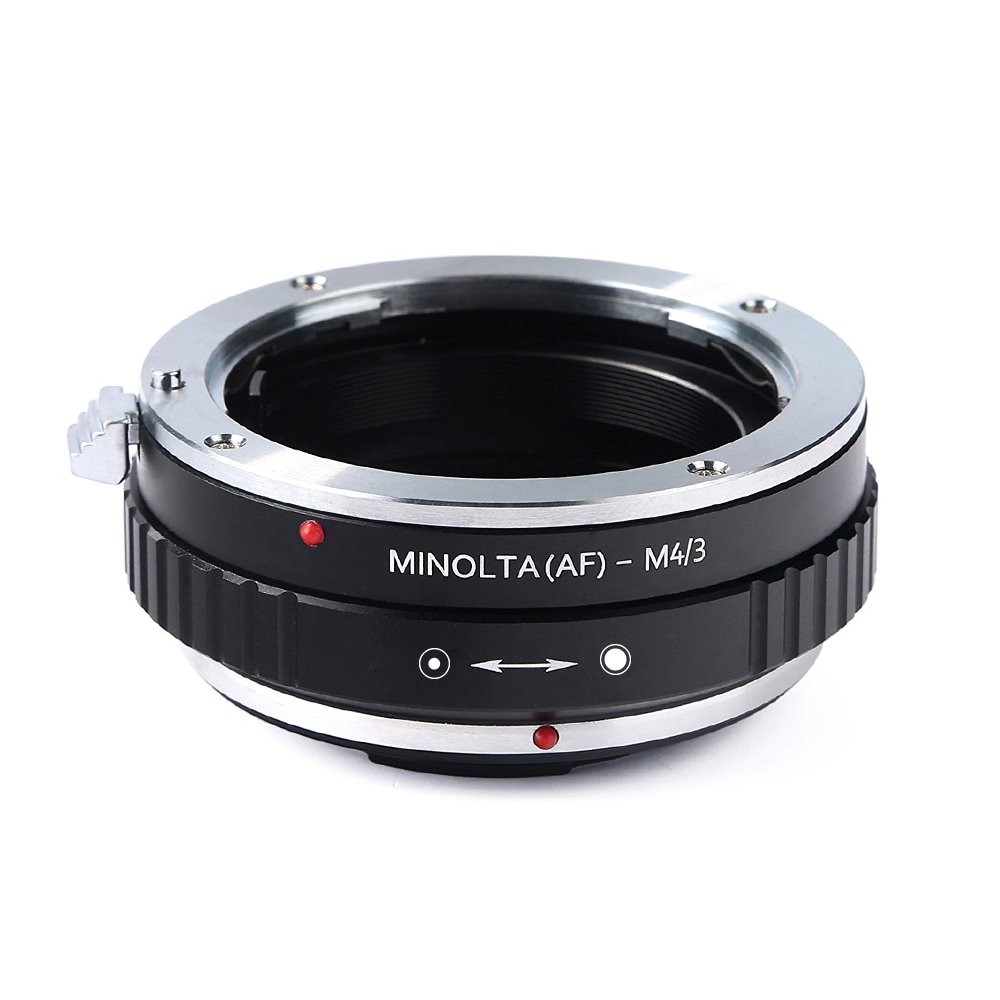 K&F Concept® Minolta(AF) - M4/3 Objektiv Mount Adapter Ring für Micro Four Thirds Kamera, Metallkonstruktion, Festes Design