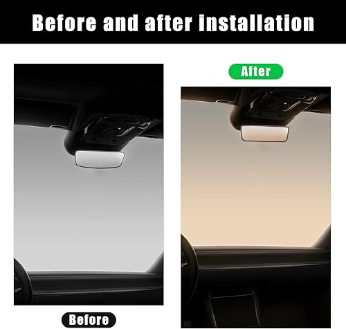 Miniatura 5 de Marco protector de espejo retrovisor de automóvil, cubierta protectora de silicona para el borde del espejo retrovisor compatible con el modelo 3 Y,