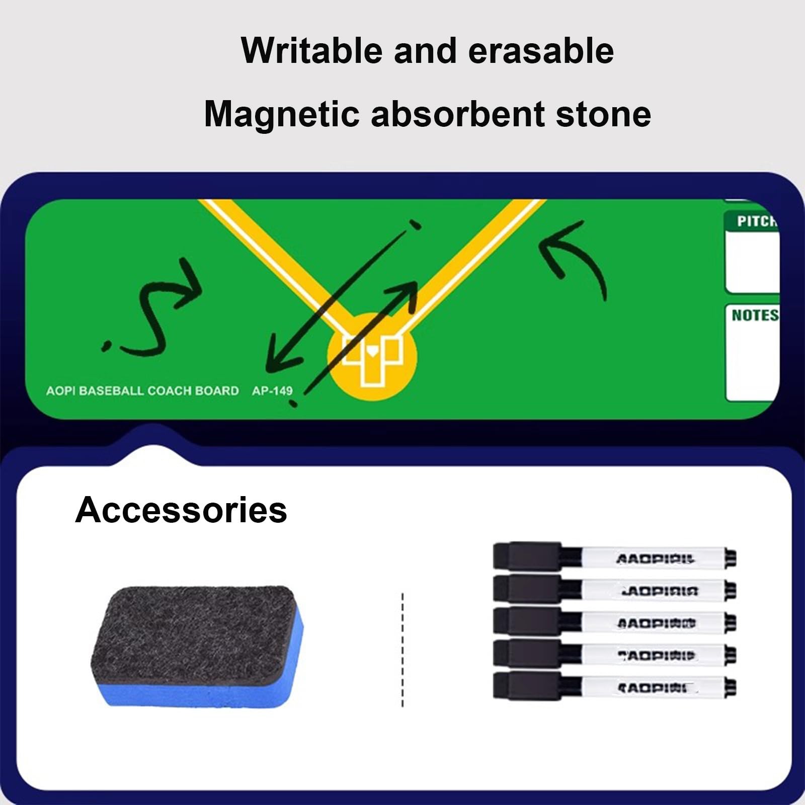 Amazon.co.jp: 野球作戦盤 作戦板作戦ボード、両面コーチングボード