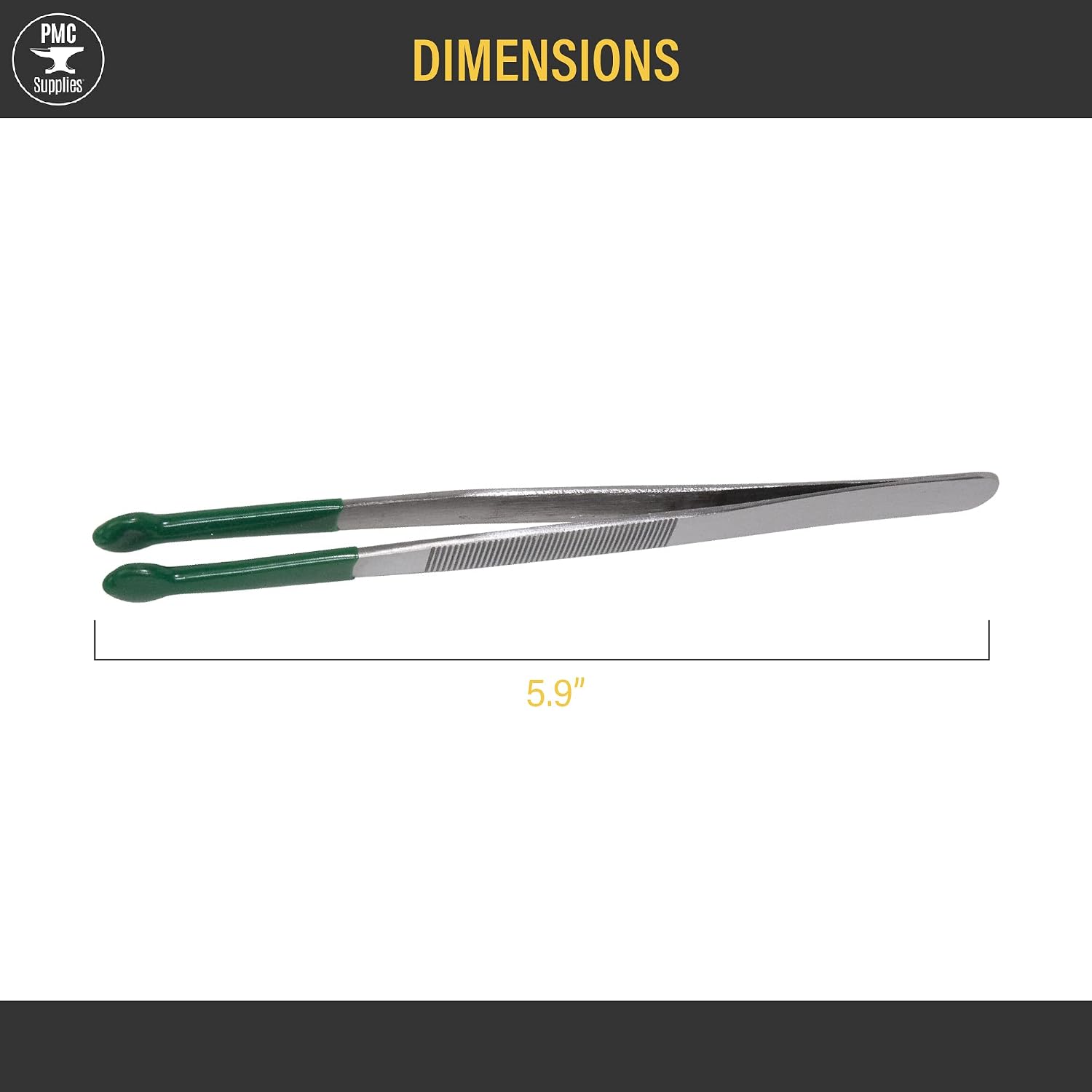 Bead Holding Tweezers with PVC Coated Tips Jewelry Making Tool