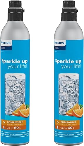 Vista 8 de Philips - Máquina para hacer agua con gas, máquina de soda con botella de rosca rápida, botella carbonatadora de PET libre de BPA de 1L, máquina