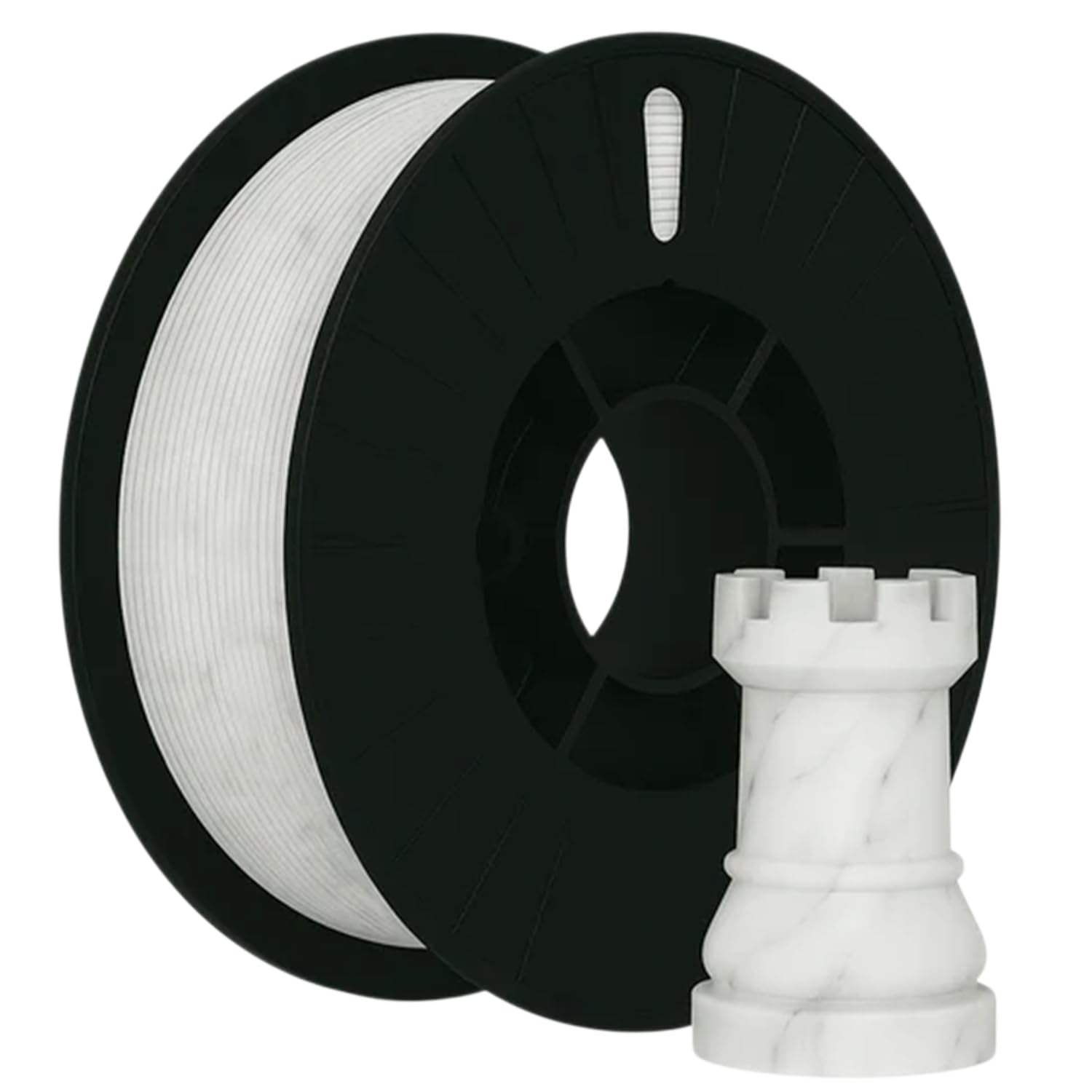 PLA PRO + 3D Printer Filament Roll, 750 grm Net Weight, Great Flexibility, Eco-Friendly, High Rigidity, Biodegradable, Low Warping Output, 1.75mm Diameter, Ideal for DIY Makers (Marble)-picture-28