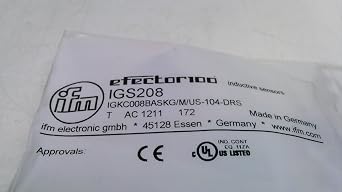 Ifm Efector IGS208 Inductive Proximity Switch