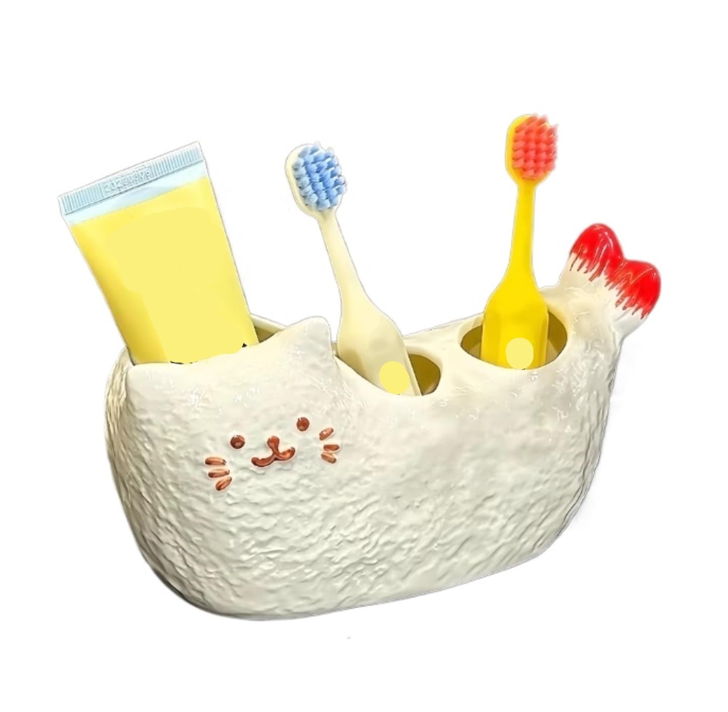Uchwyt Na Szczoteczki Do Zębów Akcesoria Łazienka Uchwyt Na Szczoteczki Do Zębów Stojak Długopis Biurko Organizer Szczotkowania Biura W Łazience(White)
