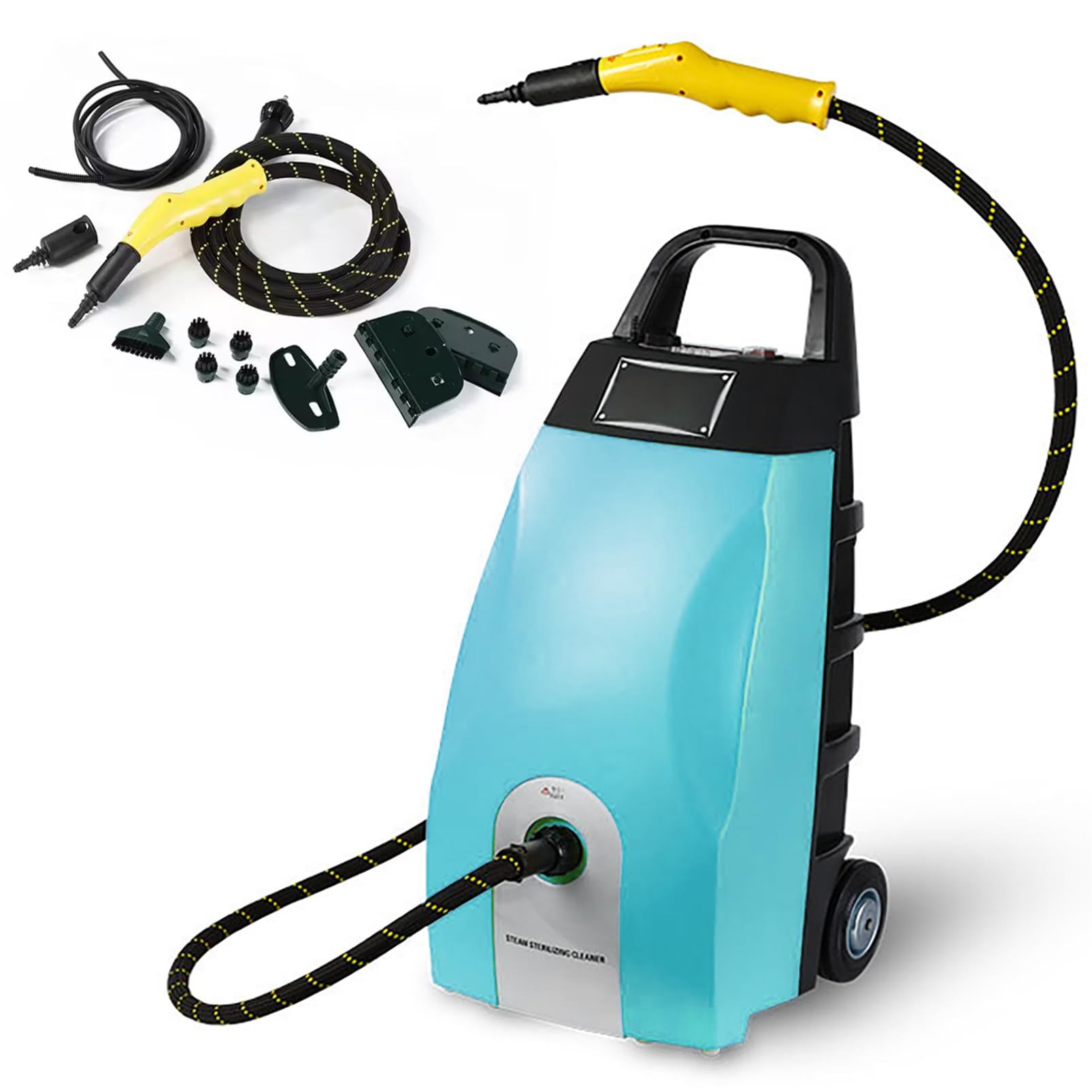 Multi-Purpose High Temp Steam Washe 15s Fast Heat Up 2500 W High Pressure Steam Cleaners with 6 Accessories