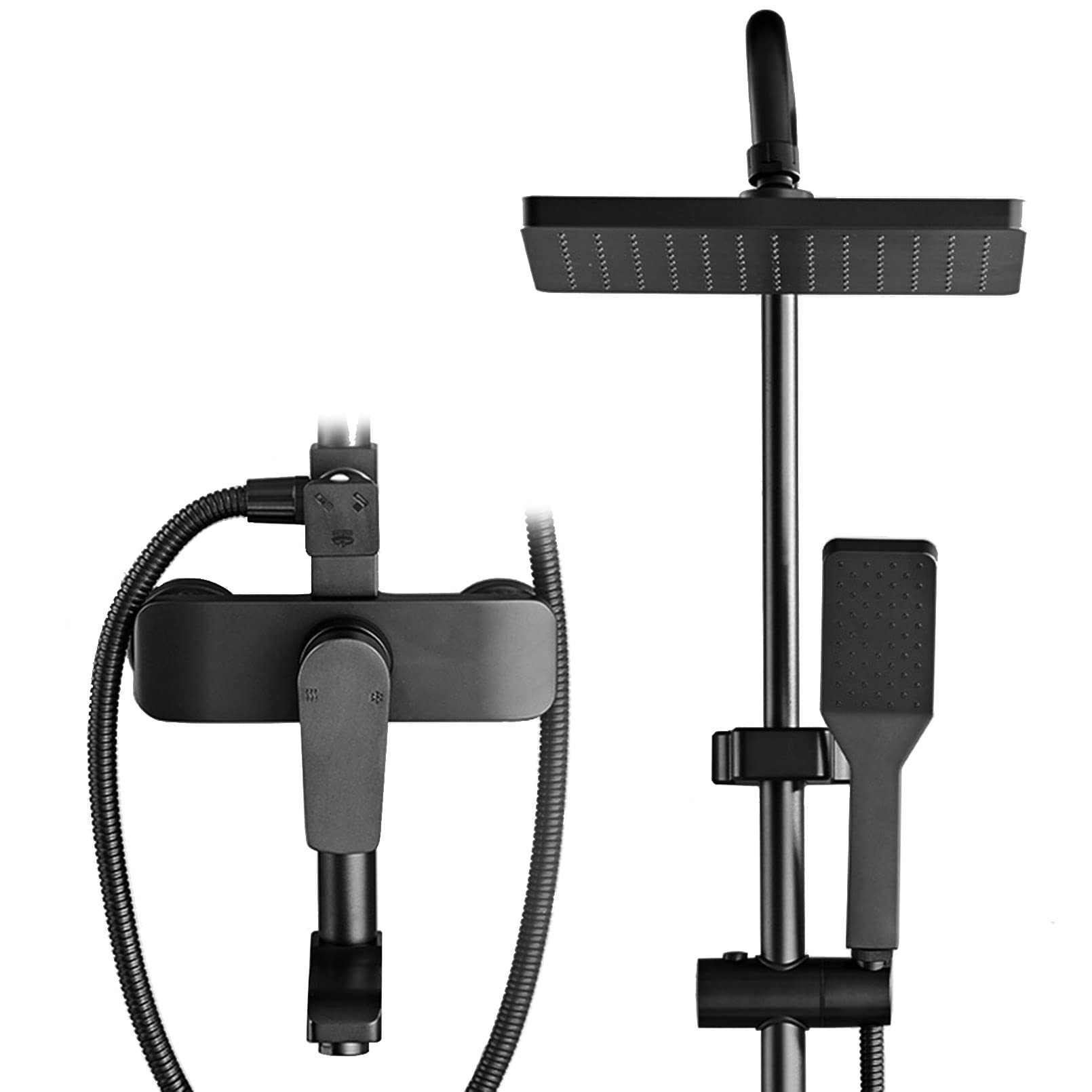 Douche haute pression contre le manque de débit avec flexible de salle de bain