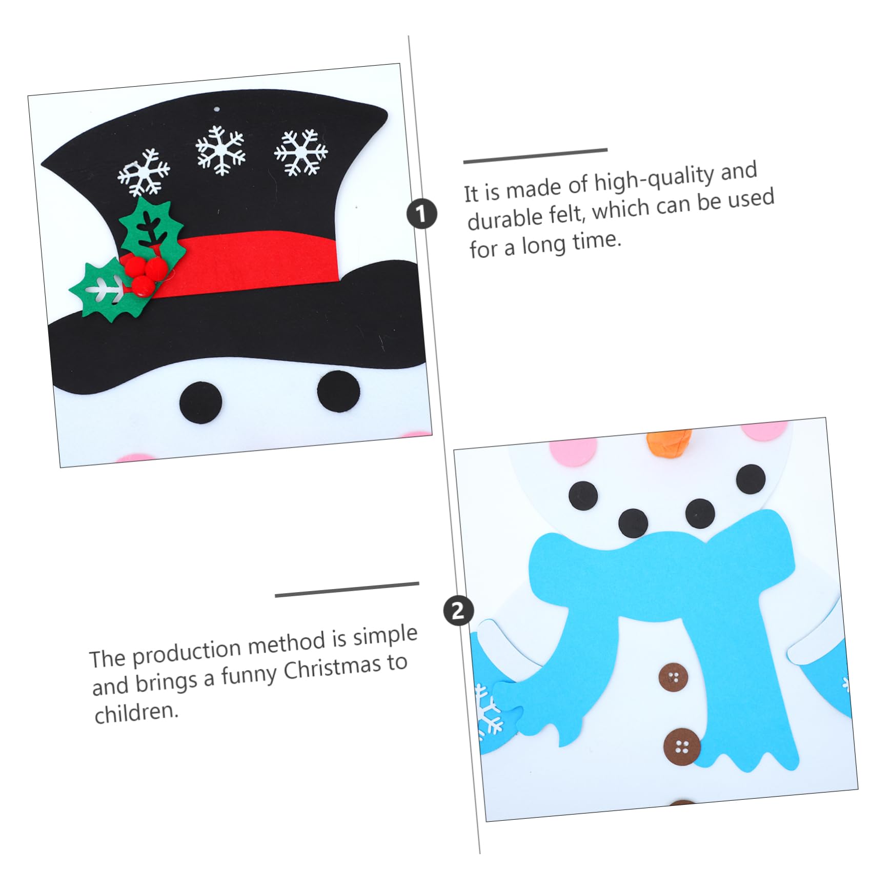 Garneck 3 Set Ornamento Decorazioni Natalizie Con Gnomi Pupazzo Di Neve in Feltro Per Corredo Natalizio Kit Nevicata Calendario Dell'avvento in Tessuto Nevicare Fai Da Te Provato