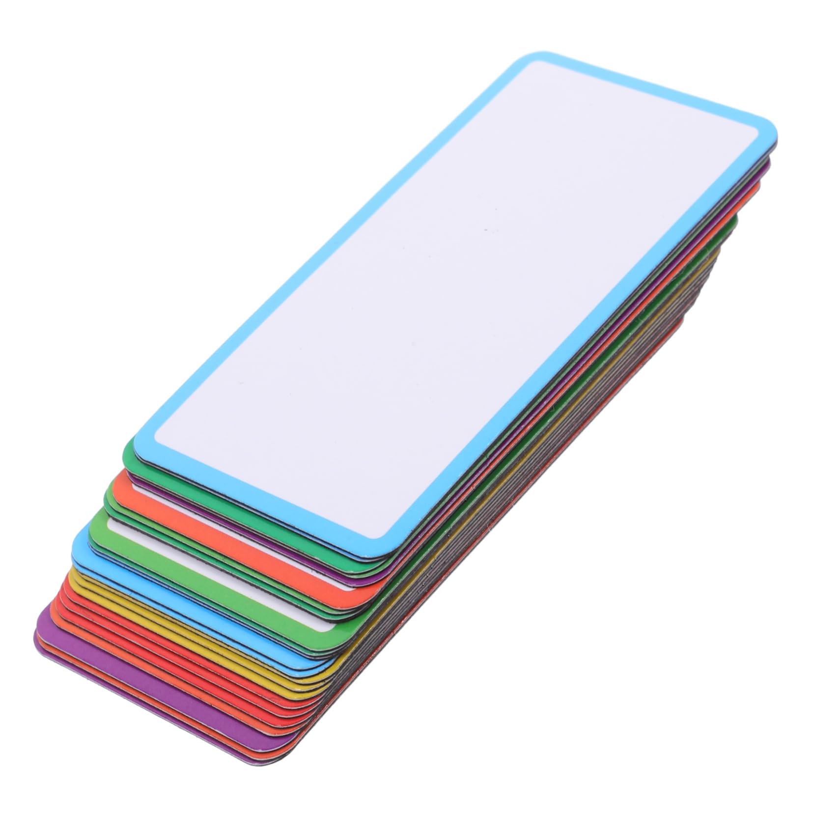 SEWACC 48stücke Magnetische Namensetiketten Abwischbare Beschriftungsschilder Für Kühlschrank Und Whiteboard Wiederverwendbare Bunte Magnetetiketten Für Büro Und Bastelprojekte