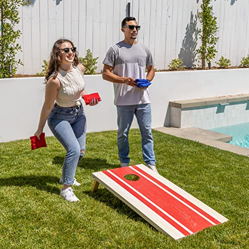 Image of GoSports Classic Cornhole Set - Includes 8 Bean Bags, Travel Case and Game Rules (Choose Between Classic, American Flag, and Football Designs)