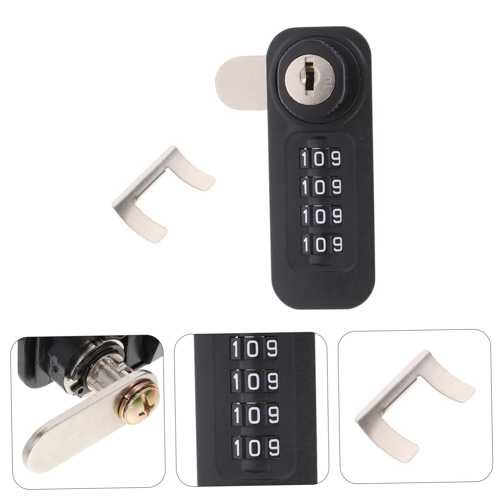 Angoily 3pièces Serrure à Mécanique Chiffres Pour Casiers Serrure Acier Pour Sécurité Renforcée Et Installation Facile
