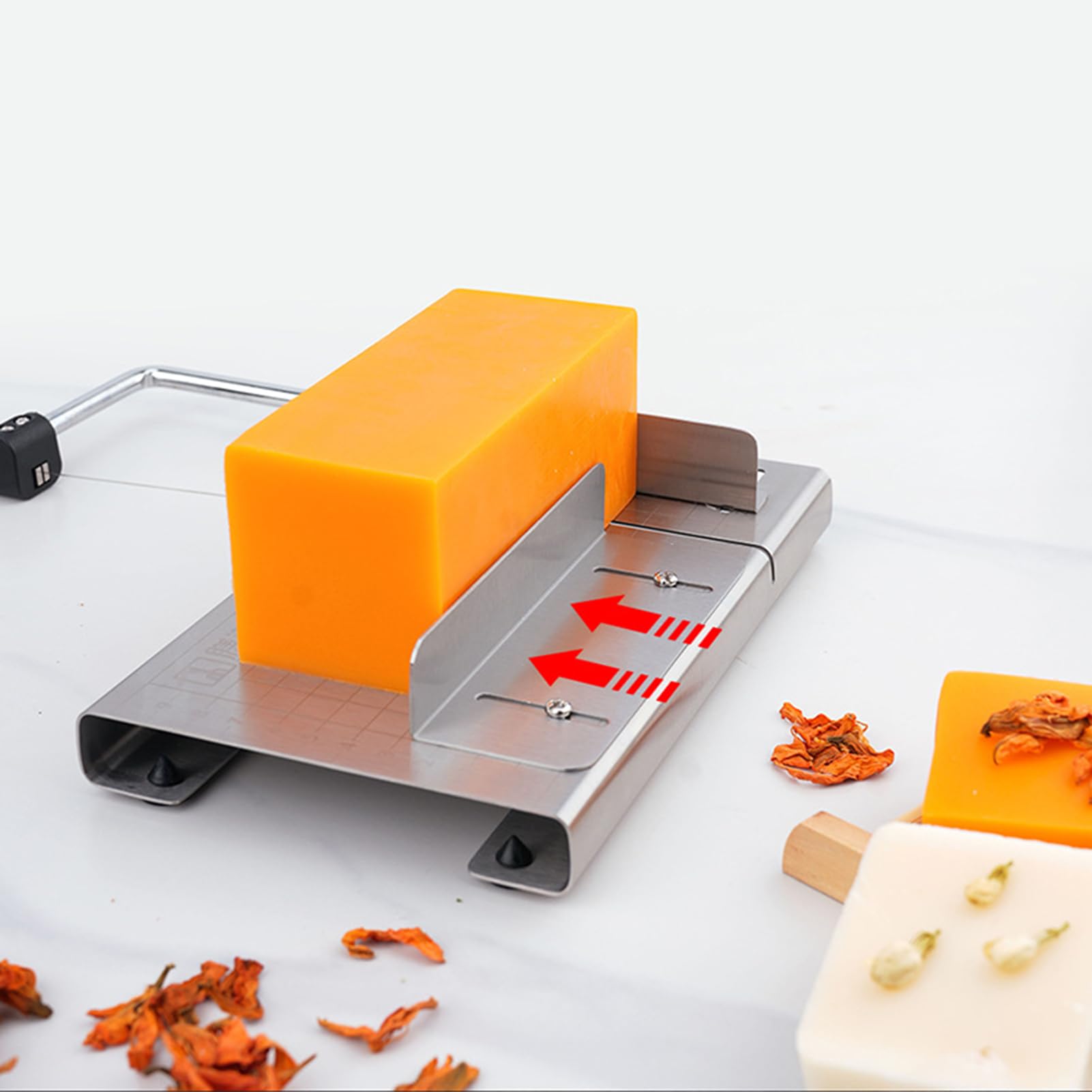Soap Cutter Machine, Hand-Made Soap Cutter - Stainless Steel Soap Cutters With Scale For Soap Making Loaf Slicer - Soap Cutters For Soap Making, DIY Craft Soap, Candle Or Kitchen Butter Cheese