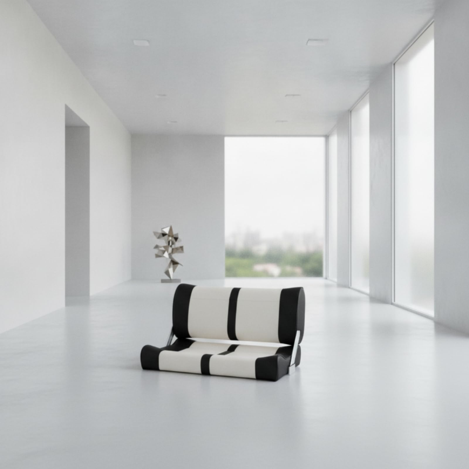 Sedile Passeggero Marino Sedia Barca Poltrona Timoniere Seduta Nautica in Pelle PU E Lega di Alluminio con Schienale Alto Ergonomico Laterali