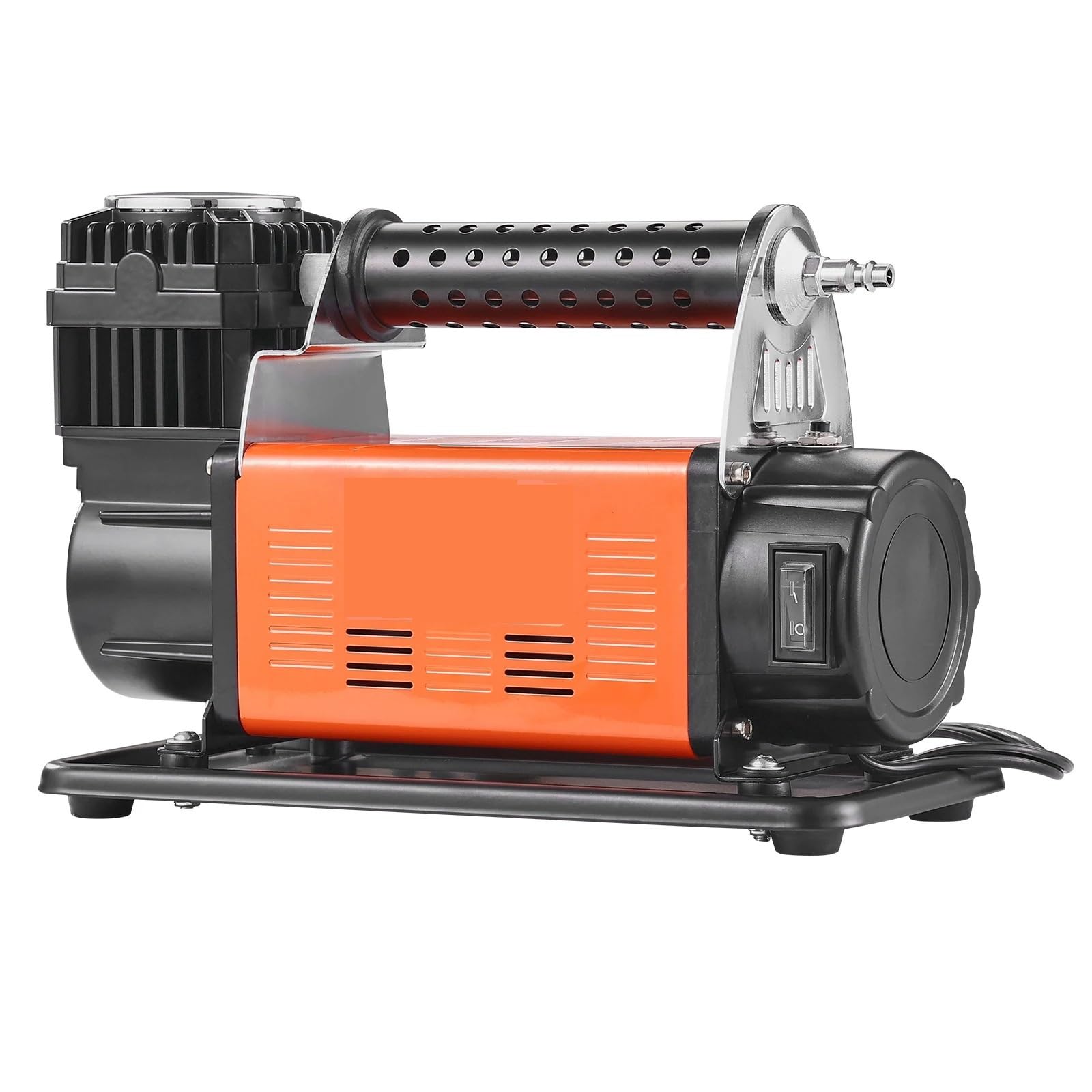 Kompresor do opon 6-10 CFM sprężarka powietrza o dużej wytrzymałości dwucylindrowa pompa powietrza 150PSI z adapterami do samochodów ciężarowych