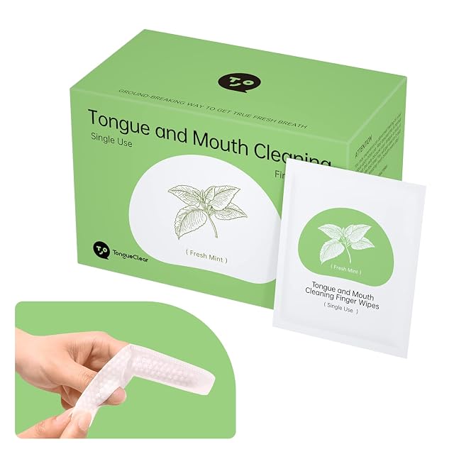 Finger Teeth Wipes for Adults 60pcs Oral Brush ups for Teeth Cleaning Deep Cleaning Teeth Wipes Gum Cleanning