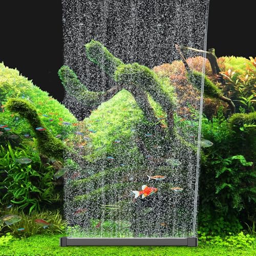 hygger Fish Tank Air Bubbler 25CM Air Stones for Fish Tanks Quiet Aquarium Bubble Long Strip High Dissolved Oxygen Diffuser Bar Micro Bar Bubbler Airstones for Freshwater Saltwater