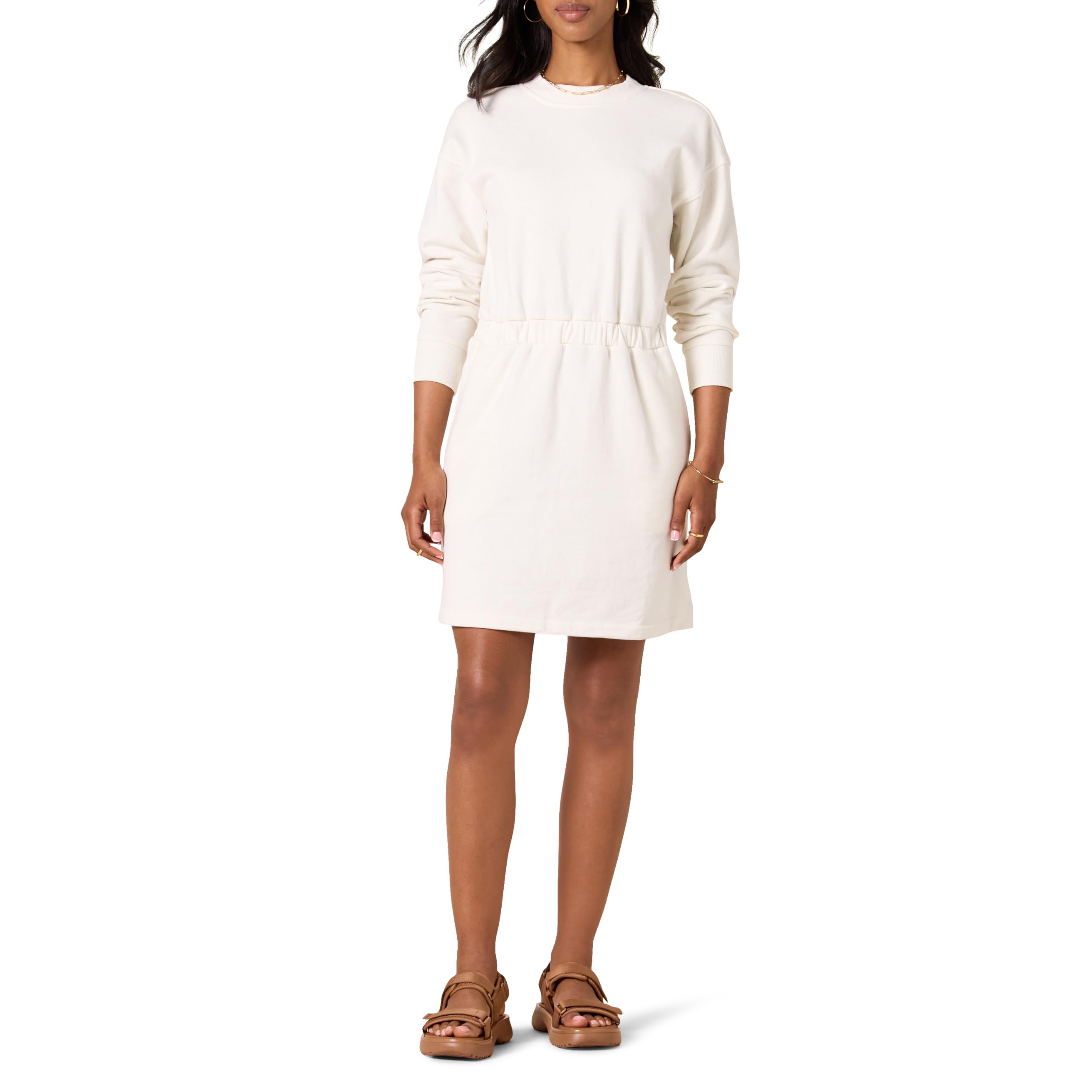 Amazon Essentials Women's Long Sleeve Sweatshirt Dress