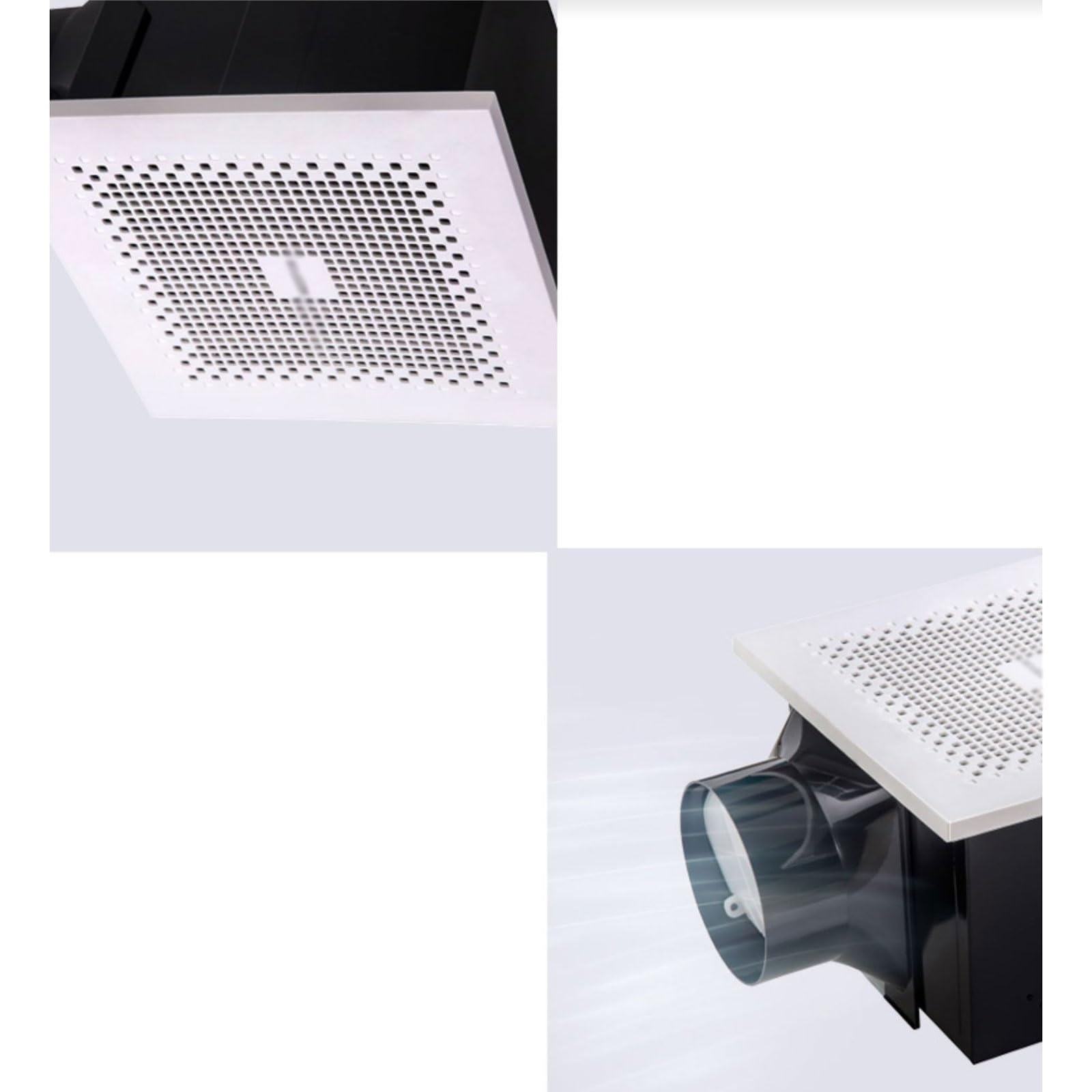 Extractor de Aire Extractor de Techo, silencioso, Potente, for, baño, Oficina, Ventilador Extractor Inodoro(37 * 37cm)