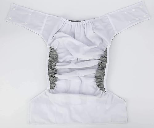Miniatura 3 de Pañal de tela para adultos, reutilizable, lavable, ajustable, para personas con incontinencia de discapacidad, Gris