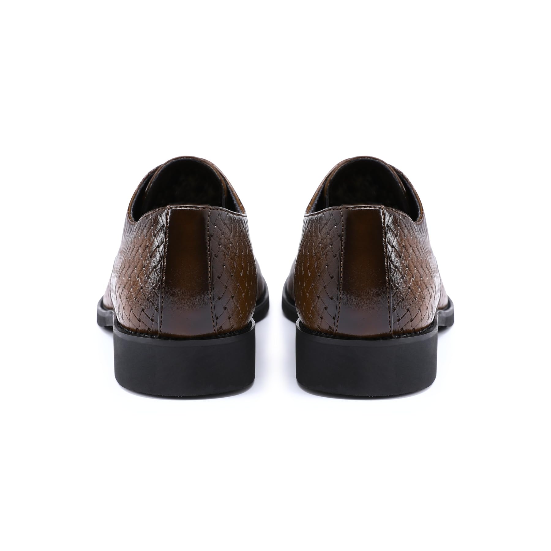 Allthemen Hombre Zapatos Vestir Clásicos Oxford con Cordones De Cuero Derby De Caña Baja Ligeros Cómodos para Bodas