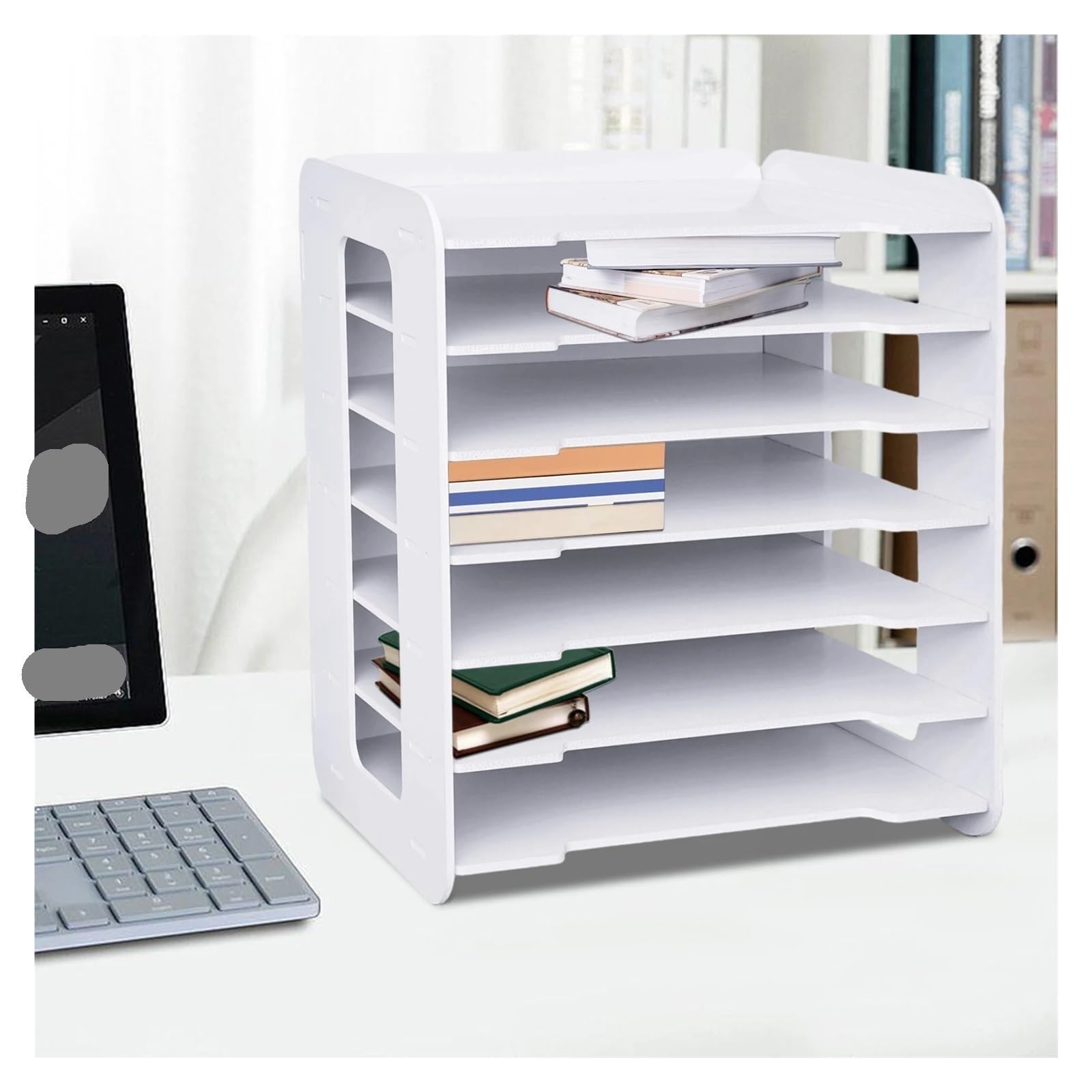 Organizzatore di documenti da ufficio for scrivania, portadocumenti, vassoio porta lettere e archiviazione A4 for casa scuola