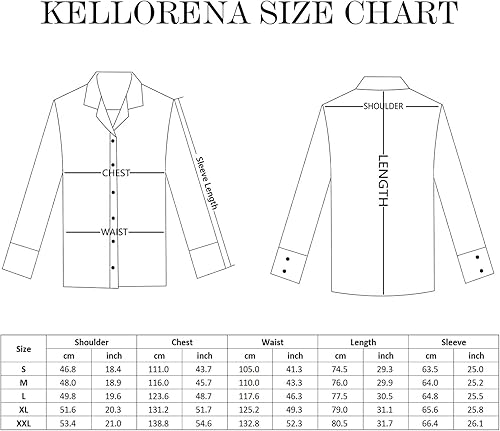 Vista 6 de KELLORENA Camisas de guayabera cubana de manga larga con botones, estilo mexicano, camisas de algodón para campamento