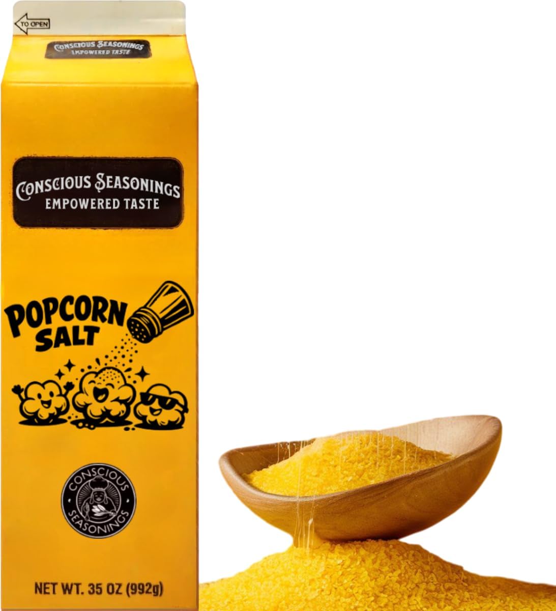 Popcorn Seasoning Salt 35oz - Salty & Buttery Flavor - Tasty Explosion Salt