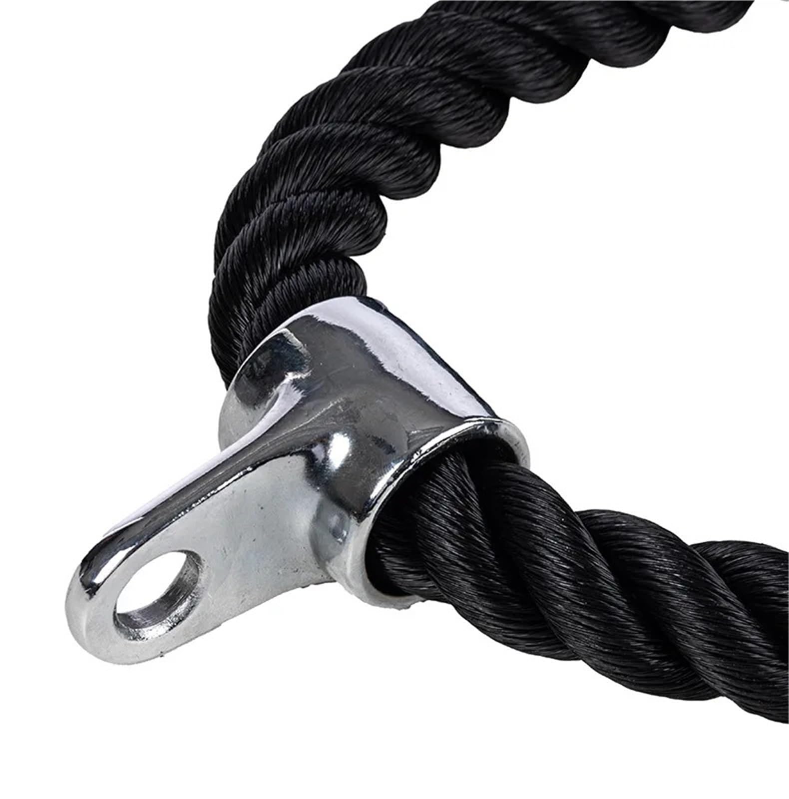 Tirante verso il basso con corda per tricipiti Corda for tricipiti, attrezzo for trazioni, manubrio for bicipiti, schiena, spalle, for il fitness, palestra di casa(90cm)