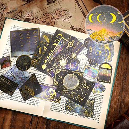 191 Pieces Vintage Astronomy Stickers For Journaling, Celestial Sticker Set, Planet Space Stickers, Astrology Stickers Galaxy Moon Phase Planner Stickers For Scrapbook Journal Decal Diy (Classic) #TOP4