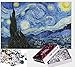 Hizoop 1000 Piezas Grandes Rompecabezas de Noche Estrellada, Rompecabezas de Van Gogh para Adultos, niños, Juguetes para aliviar el estrés, Juego Intelectual (70 x 50 cm)