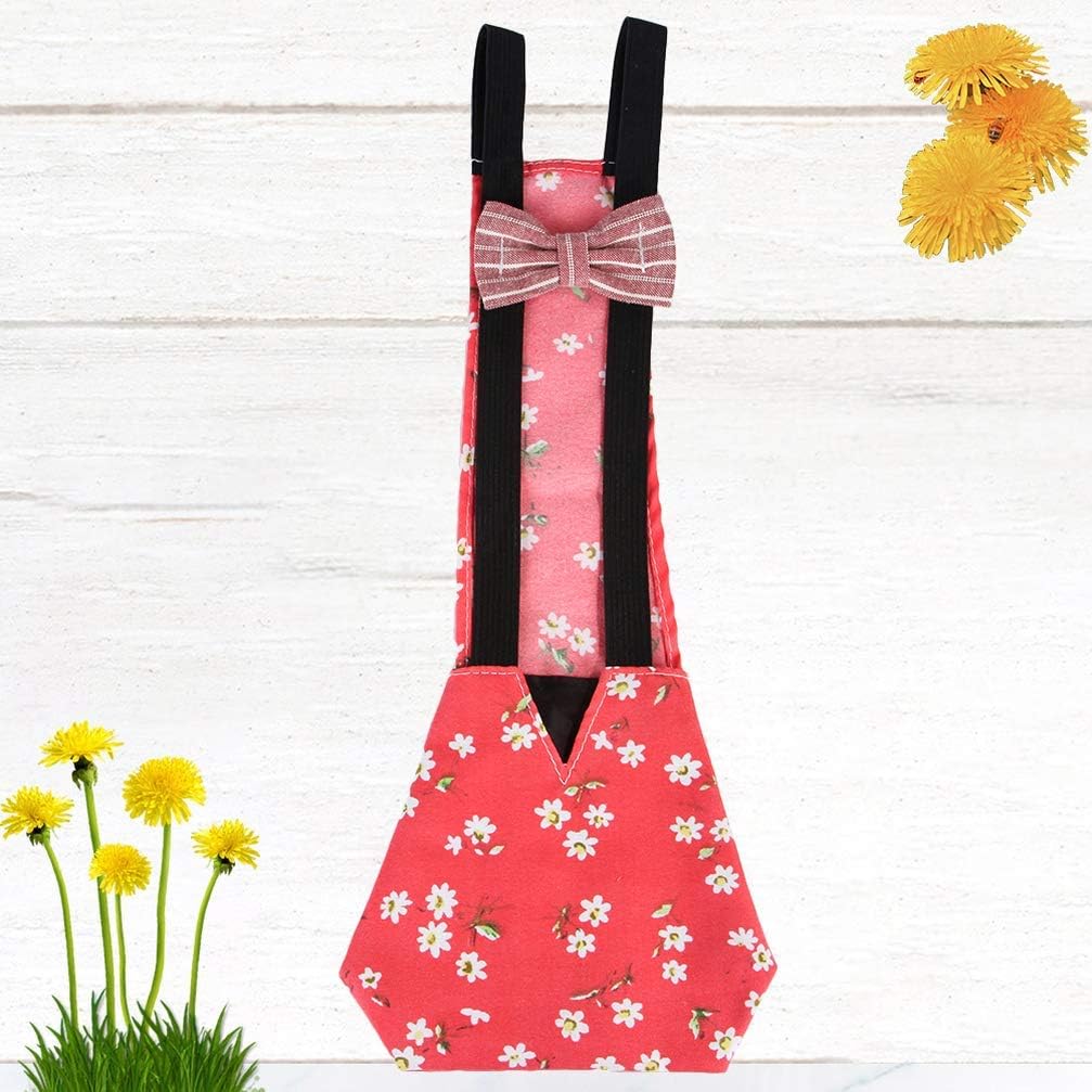 Pet Clothing, Pet Diapers Bowknot Poultry Diapers Elastic Cloth Diapers, S, Blue, Multi-Purpose, Warm