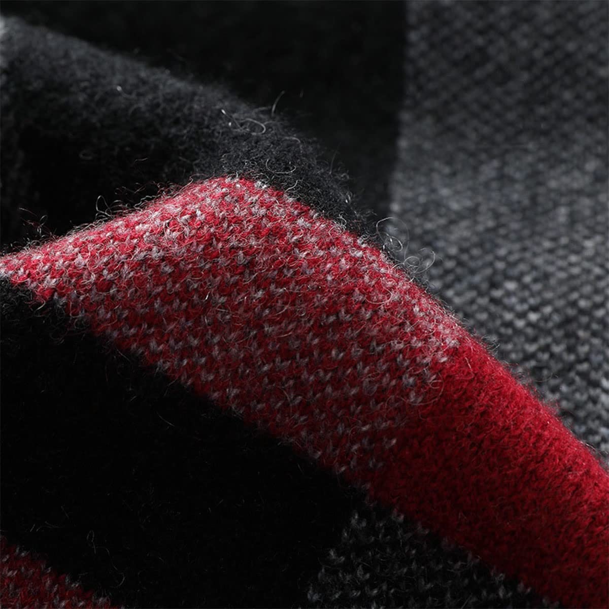 Sciarpa in cashmere, sciarpa scozzese, scialle invernale caldo alla moda per uomo