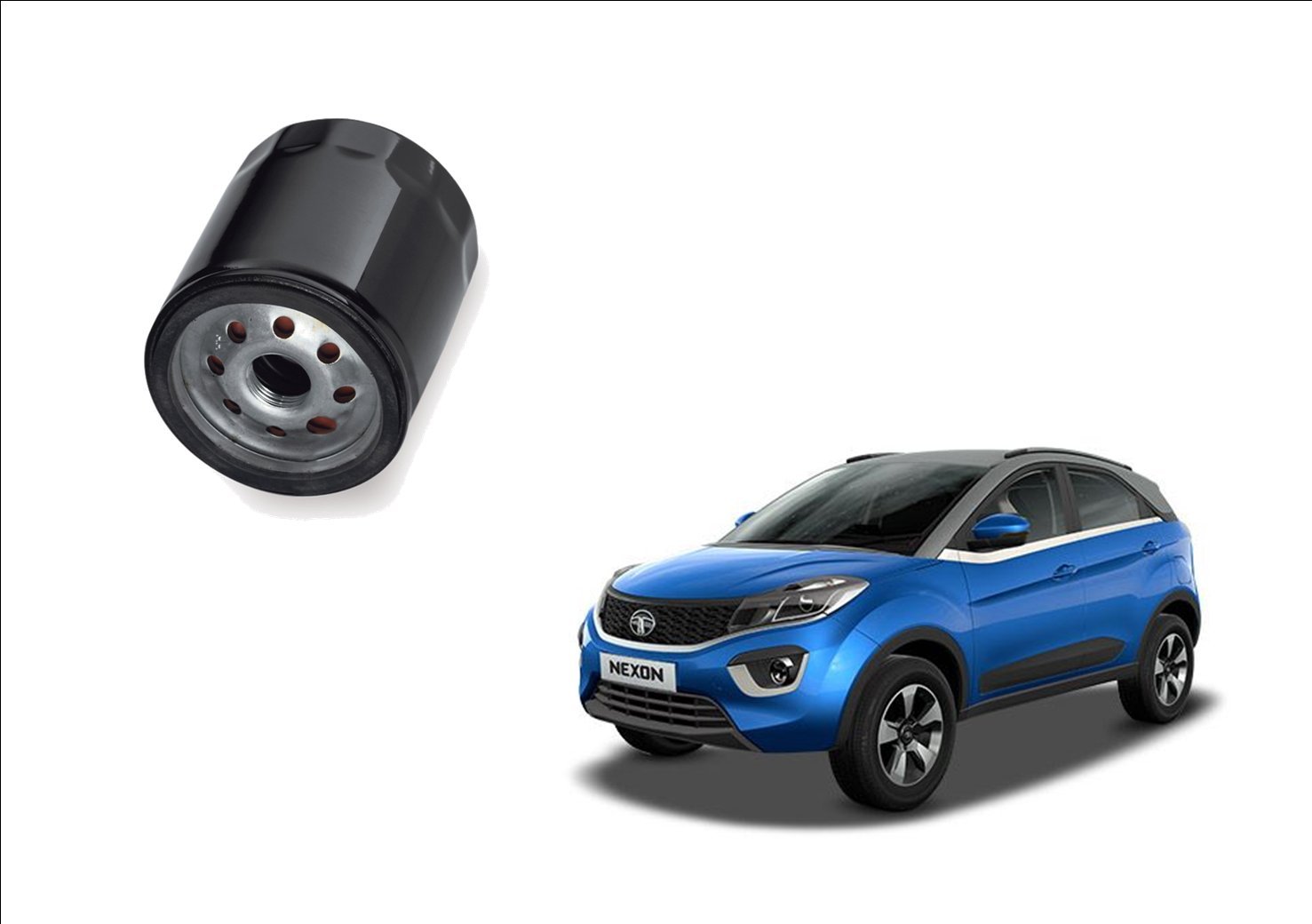 Auto Spare World Engine Oil Filter Compatible With Tata Nexon 2017 Petrol Set of 1 Pcs.-image-34