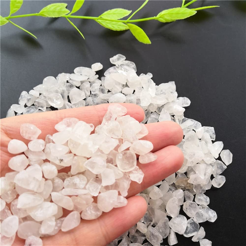 Home Naturale Bianco Trasparente Quarzo Ghiaia Cristallo smagnetizzazione Serbatoio di Pesce Acquario Vaso di Fiori Decorazione 50g Decorazione della Stanza