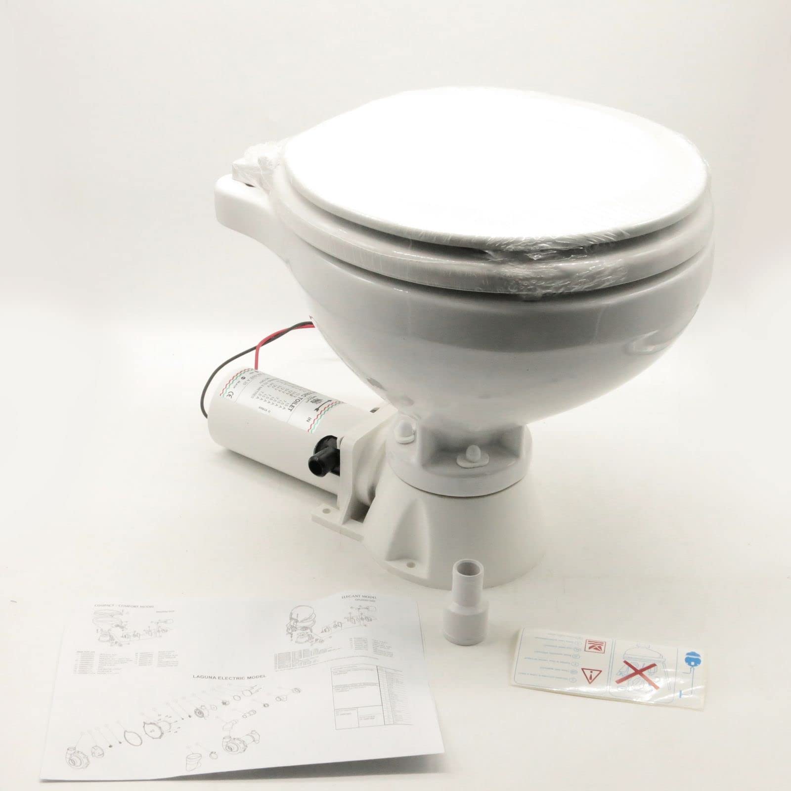OSCULATI WC Elettrico 12 V tavoletta Legno